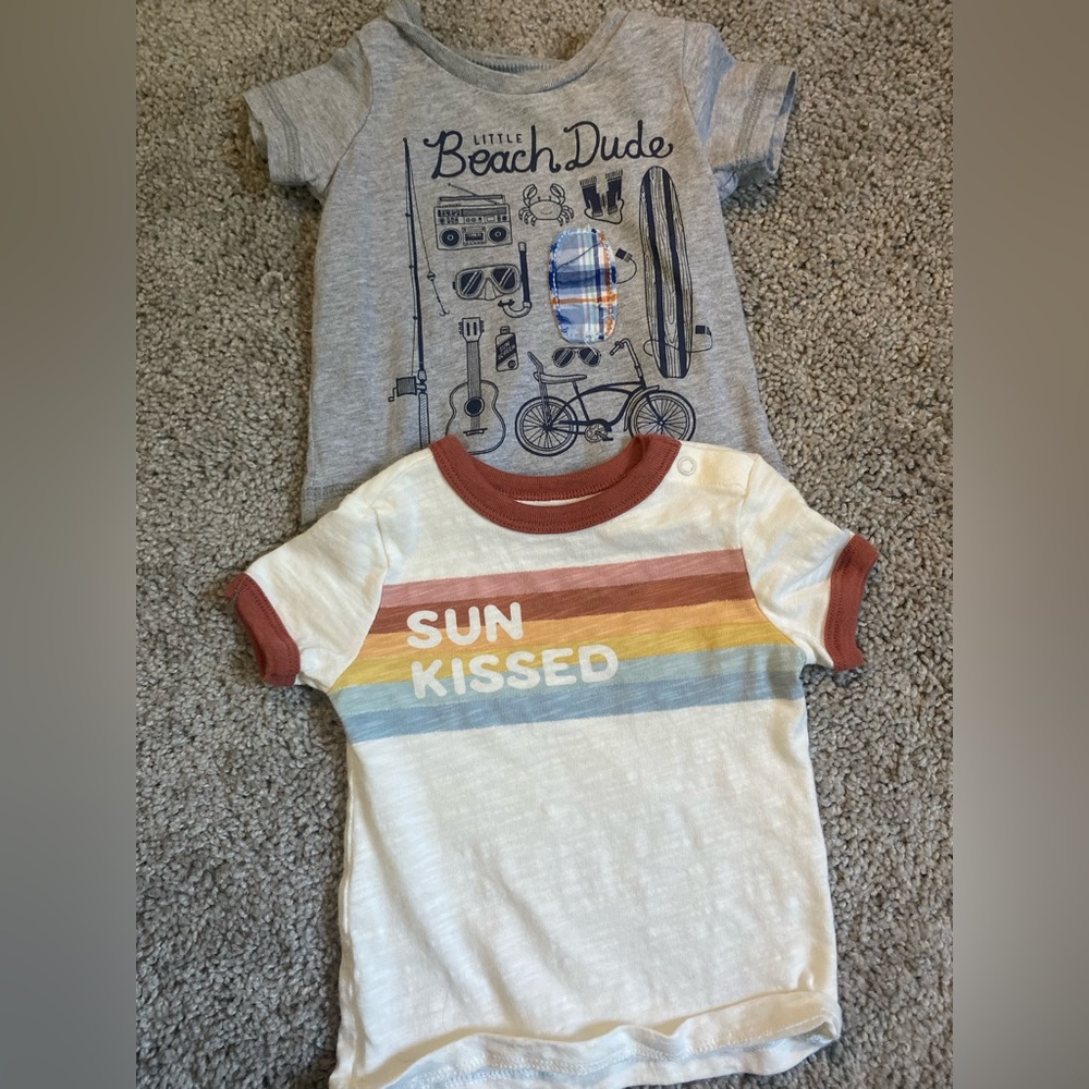 Baby boy tshirts 0-3 months